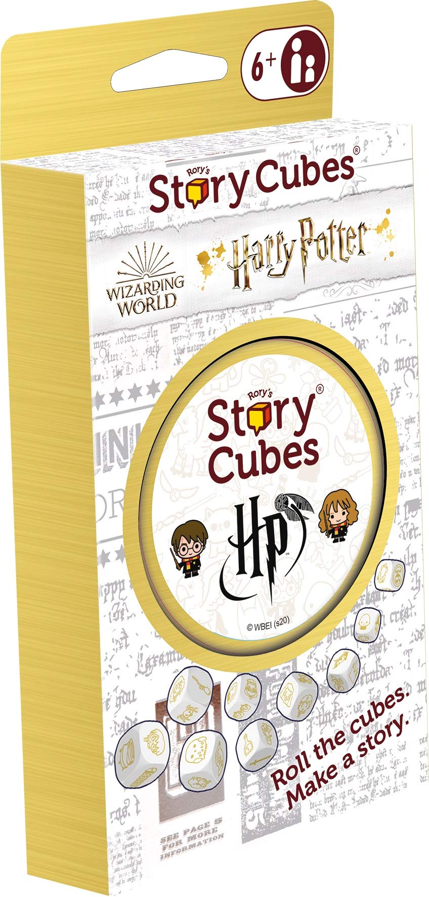 Zygomatic Rory's Story Cubes Harry Potter Dice Game - Eco Blister, Mixed Colours, Ages 6+, 1+ Players, Model ASMRSC307EN