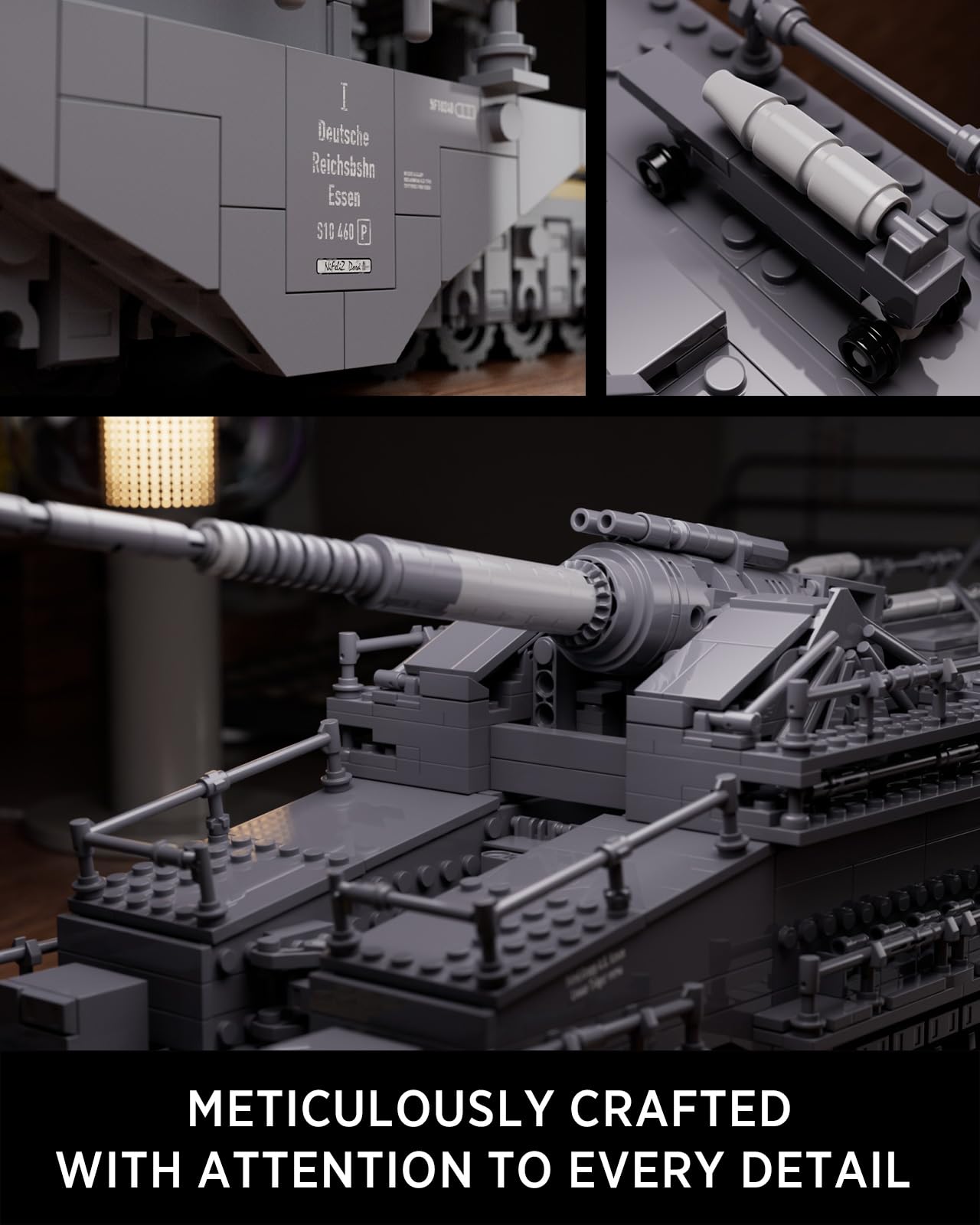 Nifeliz WW2 Classic Building Set, 2,355 PCS Military Model, Gray, NF10240, Ideal Gift for Military Enthusiasts