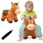 Vangebow Bouncy Horse For Toddlers 1-3, Inflatable Ride On Bouncy Animal Hopper Toys For 1 2 3 4 5 Year Old Girl Boy Kids First