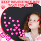 Leitee 30 Pcs Valentines Bouncy Balls 32 Mm Valentines Day Party Favors Glow In The Dark Heart Shaped Stress Relief Fidget Toys