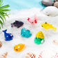FFNIU 60Pcs Mini Resin Animals - Ocean Themed Figures for Fish Tank, Micro Landscape Aquarium, Birthday and Sea Animals Themed P
