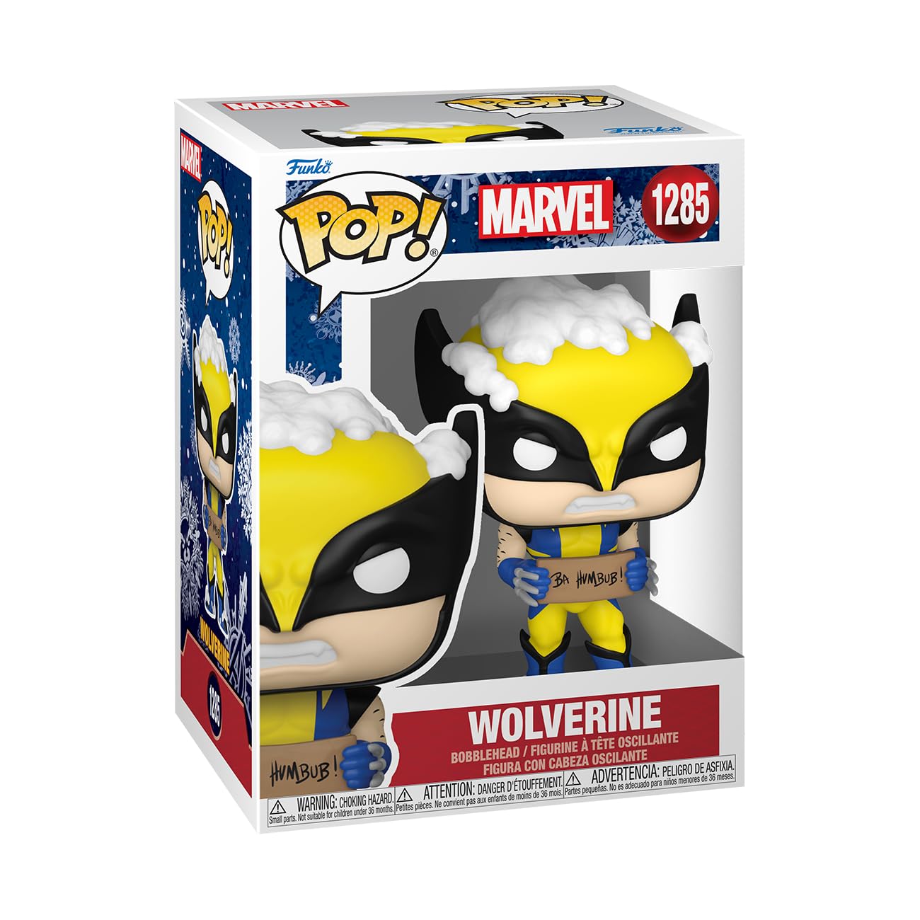 Funko Pop! Marvel: Holiday - Wolverine With Sign - Marvel Comics - Collectable Vinyl Figure - Gift Idea - Official Merchandise - For Kids & Adults - Movies Fans - Model Figure For Collectors