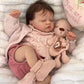Maihao 19-Inch Reborn Baby Dolls Girl Lifelike Baby Dolls Realistic Reborn Doll Girl Soft Body Eyes Closed Newborn Real Life Baby