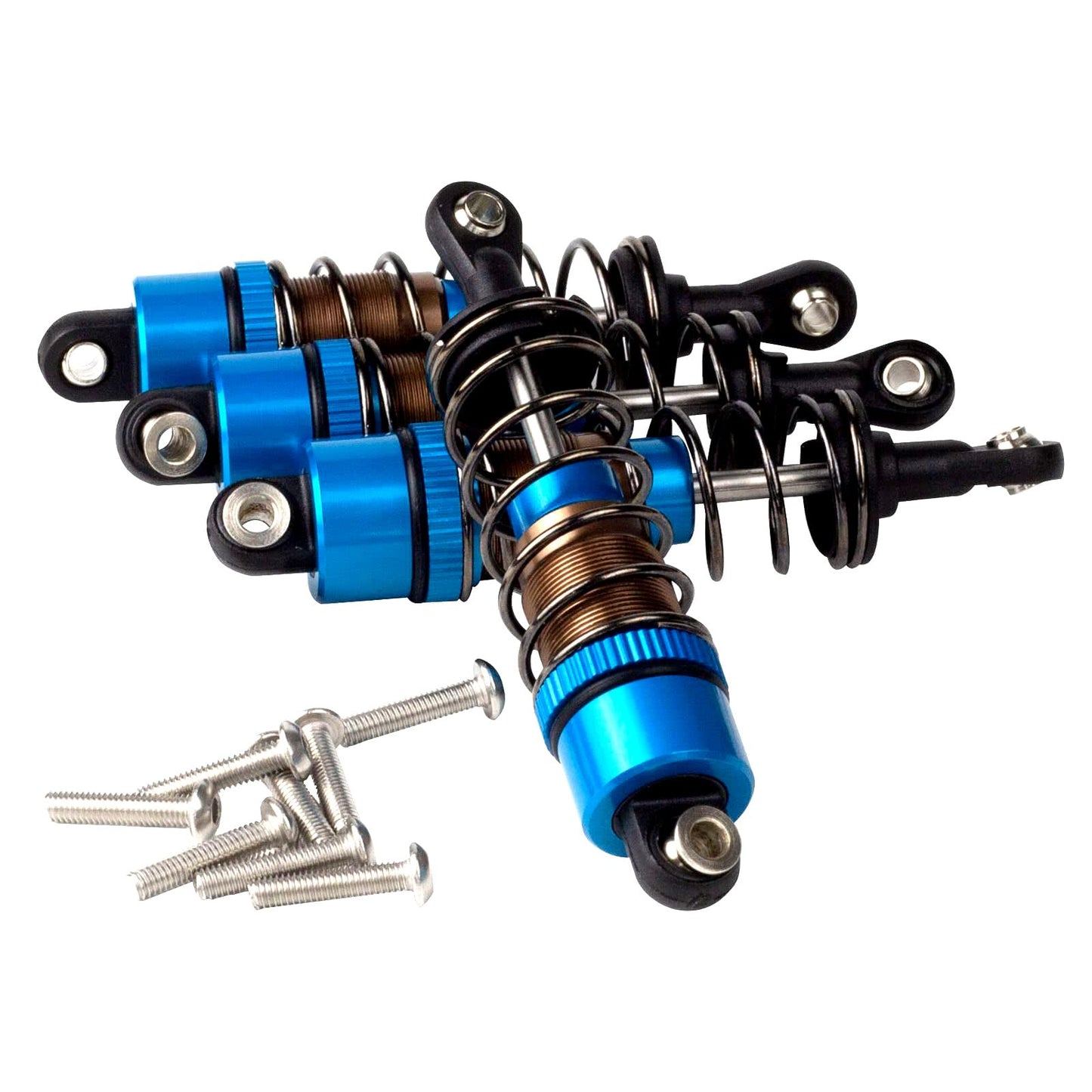 HOBOHY 70mm RC Oil Filled Shock Absorbers Kit for Tamiya CC01 WR-02 Axial SCX10 D90 HPI HSP 1/10 RC Car Upgrade Parts(BU)