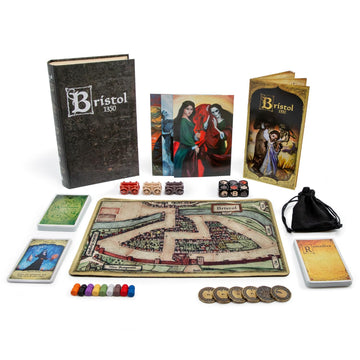 Facade Games Bristol Board Game - Strategy, Deceit & Luck for 1-9 Players - Deluxe Edition - Cardboard