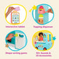 B. toys- Ice Cream Shoppe- Pretend Play Ice Cream Toys, Tablet & Accessories - Interactive Food Truck for Toddlers, Kids - Educa
