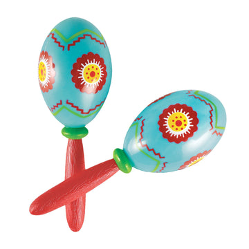 Amscan Fiesta Cinco De Mayo Plastic Maracas, 7, Multi Color