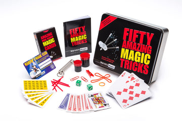 Marvin'S Magic - Fifty Amazing Magic Tricks | Amazing Magic Tricks For Kids In Gift Tin | Includes Classic Card And Coin Tricks, Mind Reading, Levitation + More