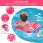 Swimbobo Baby Swimming Float Kids Inflatable Swim Ring with Safety Support Bottom Swimming Pool Accessories for 3-36 Months (Red Dolphin  Large)