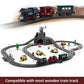 Battery Operated Train For Wooden Track, 3Pcs Train Toy Set For 3 4 5+Years Old Boy Girl Toddlers, Motorized Train Accessories Electric Train Compatible With Thomas & Friends, Brio And Chuggington