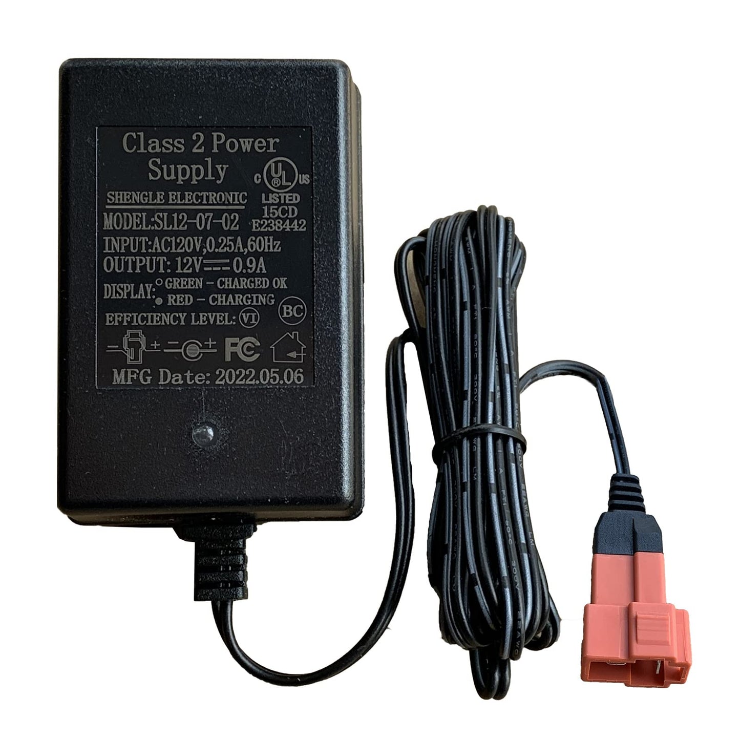 12V 0.9A Battery Charger For Ride On Toys 12V Kids Ride On Car, Sl12-07-02 12 Volt Battery Power Adapter Square Plug