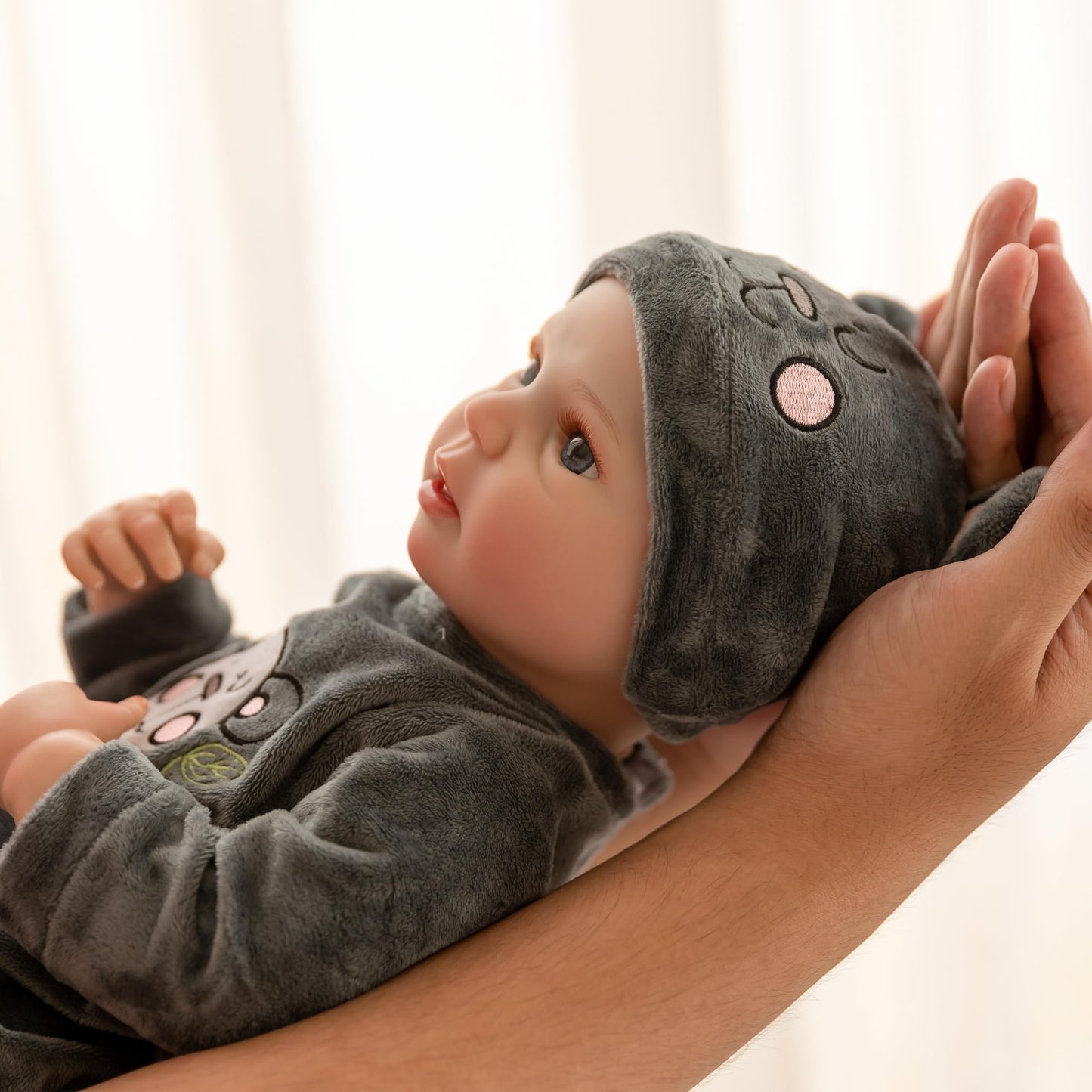 Fancci Reborn Baby Dolls, 18 Inch Newborn Baby Boy Doll With Realistic Veins, Lifelike Handmade Doll Full Body Vinyl Baby Doll,