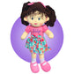 Doll With Hearing Aids - Personalized - Choose One Ear or Two - Seven Girl or Boy Doll Options to Pick From - Hearing Aid Baby D