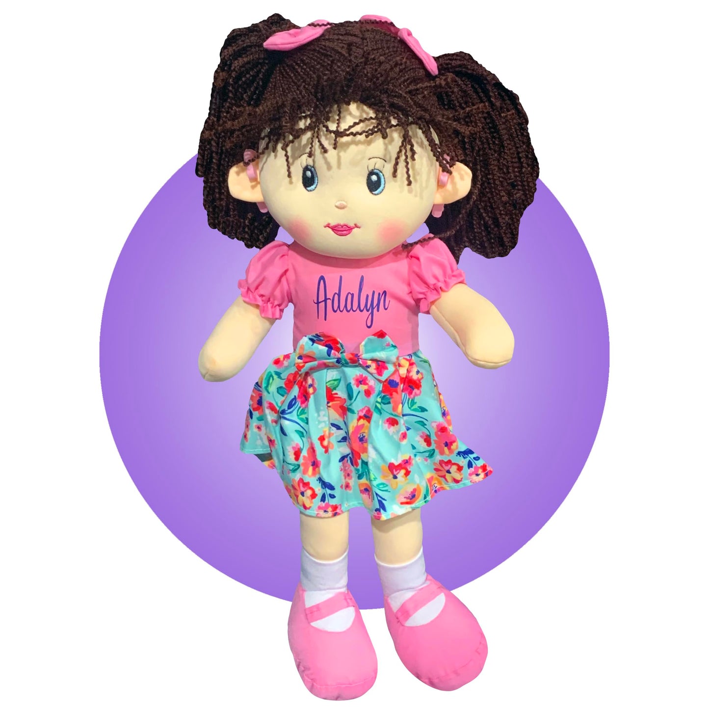 Doll With Hearing Aids - Personalized - Choose One Ear or Two - Seven Girl or Boy Doll Options to Pick From - Hearing Aid Baby D