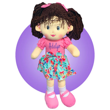 Doll With Hearing Aids - Personalized - Choose One Ear or Two - Seven Girl or Boy Doll Options to Pick From - Hearing Aid Baby D