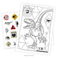 Jurassic World Coloring Book Set with Stickers and Posters (3 Books)
