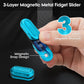 Judixy Mini Magnetic Fidget Slider 3 Layer, Fidget Toys Adults For Stress Relief Adhd Anxiety With Click Sound, Portable Pocket