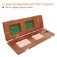 Cribbage Board Game Set 3 Tracks, Plusvivo Solid Oak Wood Cribbage Boards Unique With 9 Metal Pegs & 2 Storage Area, 15.5 X 4.9 X 1.2 In Travel Portable Cribbage Game Sets For Family