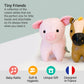 Little Big Friends Rattle Toy | Plush Stuffed Animal | Leon The Pig | Small, Easy to Clean | Model BL303075