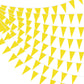 Tatuo 820 Ft 500 Pcs Pennant Banner Flag String Hanging Triangle Bunting Flag For Party Celebration Holiday Wedding Decoration, 10 Set (Yellow)