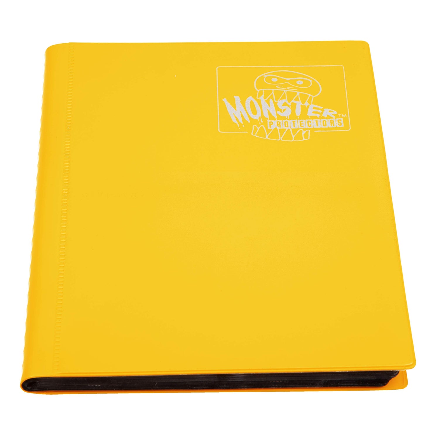 Monster Binder - 4 Pocket Trading Card Album - Matte Yellow (Anti-Theft Pockets Hold 160+ Yugioh, Pokemon, Magic The Gathering C