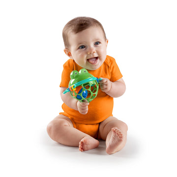 Bright Starts Little Shakers 6Pc Gift Set, Easy-Grasp Oball Technology, Baby Rattles, Balls And Teethers, On-The-Go Toys, Lightweight, Unisex, Newborn+