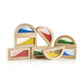 Guidecraft Rainbow Blocks - Sand: Wooden Sensory Building Toy, Skills Building Stacking Blocks For Kids, Multi-Colored Sensory B