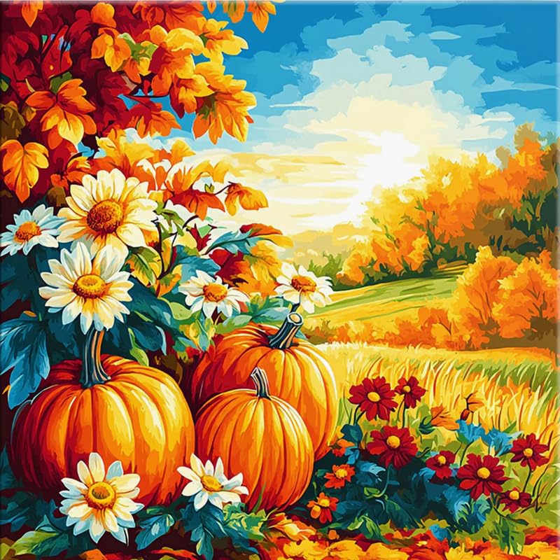 Tulip N Turtle Golden Harvest Diy Acrylic Paint By Number Kit For Adults Beginner Canvas Painting By Number Acrylic Painting. Wa