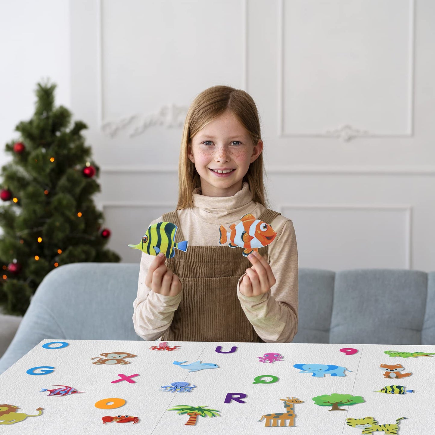 BXI 30 Pcs Ocean Felt Board Story Pieces Set for Toddlers, Preschool & Kindergarten, Precut Felt Marine Life Figures for Prescho