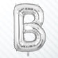 Flyloons Silver B Alphabets Letter Foil Balloons Perfect for Birthday Decoration Items, Anniversary, Bachelorette, Wedding, Fare