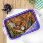Madzee Plastic Activity Tray with Lid for Slime, Beads, Sand - 15 Inches, Purple, Model MT7384