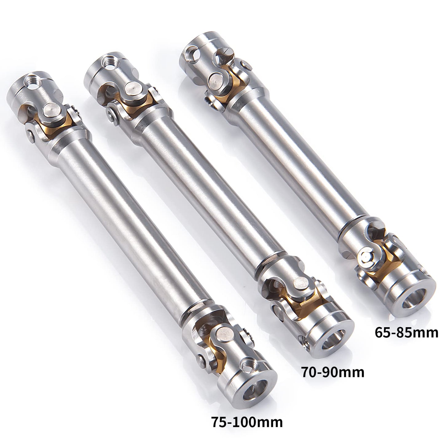 Rc-Hub 1Pcs Rc Driveshafts Metal Drive Shaft 45-50/47-57/55-67/60-80Mm For 1:14 Tamiya Trailer Tractor Truck Rc Crawler Car (70-