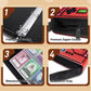 Wazzio 900 Pocket Game Card Binder  Trading Card Storage Album with 50 Durable 9-Pocket Pages  Game Design on Pocket Card Packs  Gifts for Gamer Lover Zipper Closure Collector's Album
