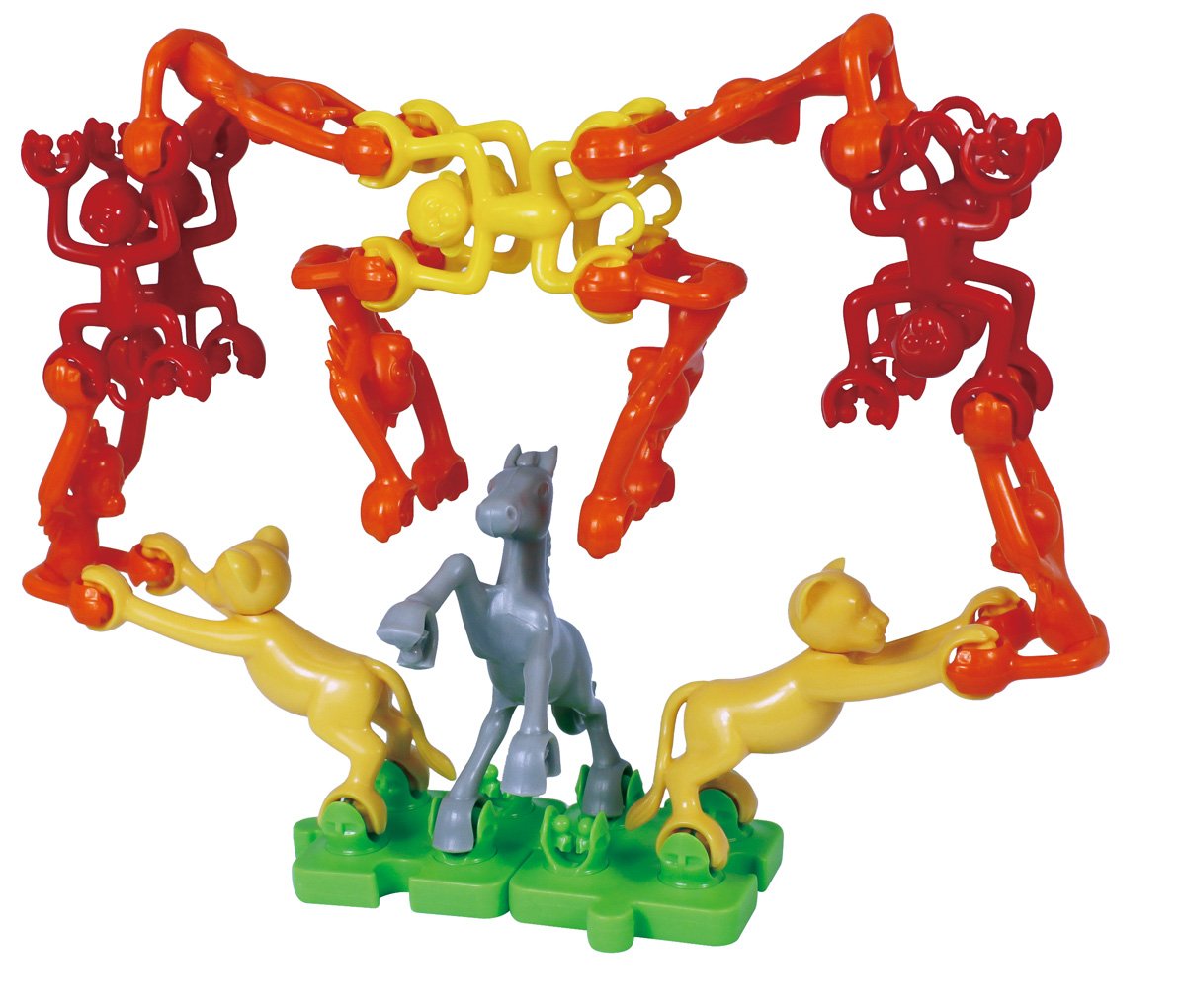 Popular Playthings Linkazoo Toy Play Set, Linking Animal Figures, 83 Pieces