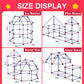 Fort Building Kit For Kids,Stem Construction Toys, Christmas & Birthday Gift For 4 5 6 7 8 9 10 11 12 Years Old Boys And Girls,Ultimate Creative Set For Indoor & Outdoors Activity,140 Pcs,Original