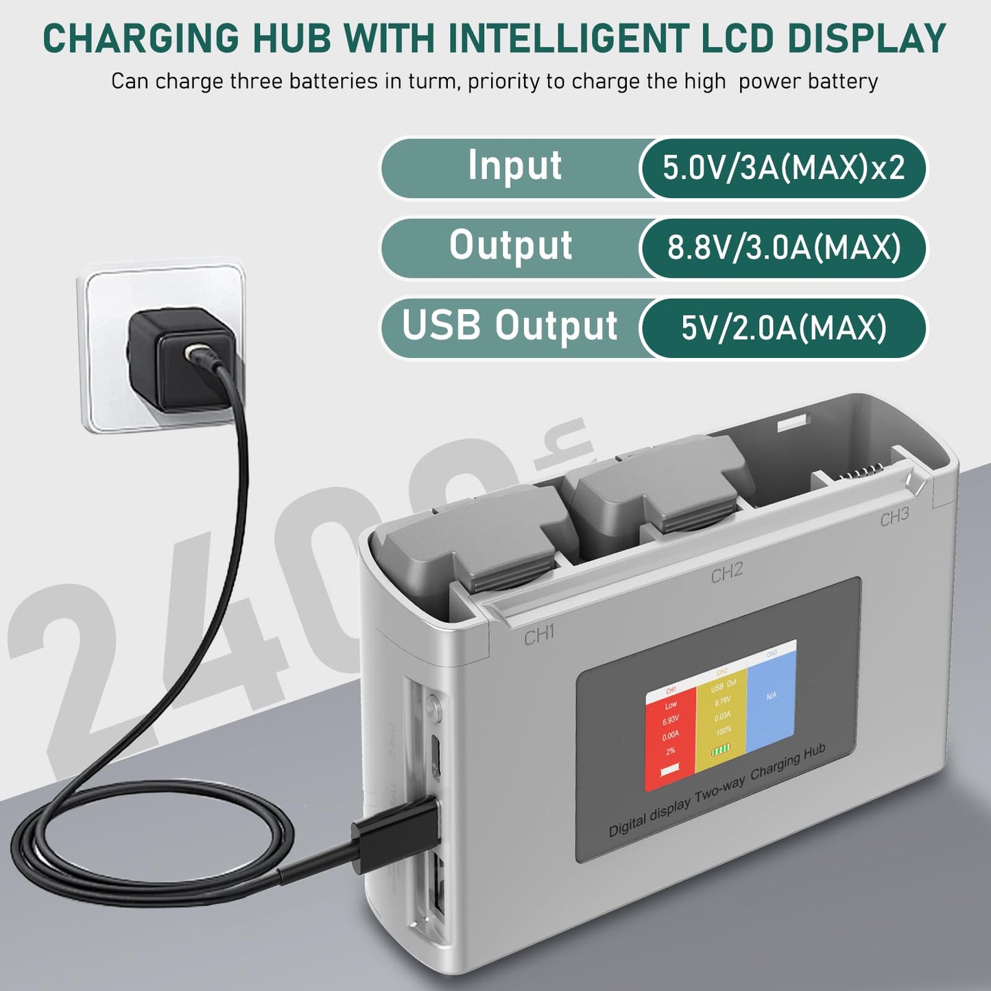 Artman Mini 2 SE/Mini 4K Battery & Mini 2 Battery Charging Hub, Intelligent Battery Compatible with DJI Mini 2 SE Mini 2 Mini 4K