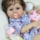 SCOM Reallife Reborn Baby Dolls Girl with Accessories - 20 Inchs Ultra Realistic Silicone Vinyl Doll  Lifelike Soft Weighted Cloth Body  3-12 Years for Girls Boys  Reallife Toddler Educational Toy