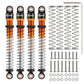 INJORA 51mm Shocks-Long Travel Threaded Double Barrel Damper for Axial AX24 SCX24 Upgrade 1/24 RC Crawler(Gold)