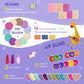 Tomons Kids Washable Makeup Kit, Fold Out Makeup Palette with Mirror, Make Up Toy Gifts for Girls - Safety Tested- Non Toxic