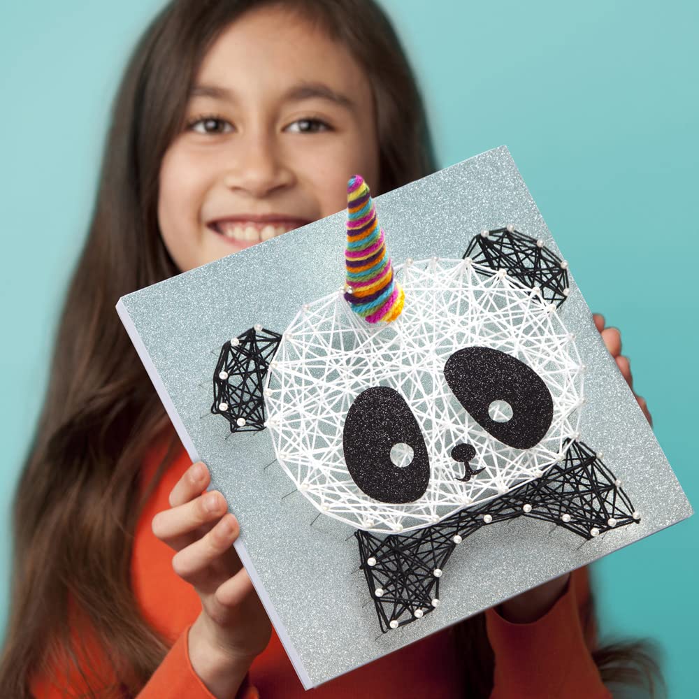 Craft-tastic - String Art - Craft Kit Makes 2 Large String Art Canvases - Pandacorn Edition