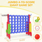 Peekabu Giant 4-In-A-Row Connect Game Outdoor, Jumbo 4-To-Score Yard Games For Kids And Adults With Basketball Hoop Outdoor Part