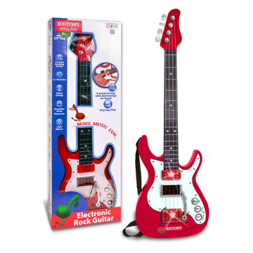 Bontempi Red Electric Guitar, Right, Multicolor, 2.54 X 2.54 X 2.54 Cm (241300)