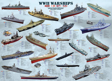 Eurographics Wwii War Ships 1000 Piece Puzzle (6000-0133)