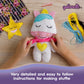 qollorette Fur Sewing Kit for Children, Sew Your Own Unicorn Toy Kids Craft Kit - Sewing Kit for Kids, Learn to Sew & Play
