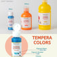 Fantastory Tempera Paint For Kids 24 Colors (2 Oz Each) Washable Tempera Paint, Kids Poster Paint Sponge Painting, Non-Toxic Kid