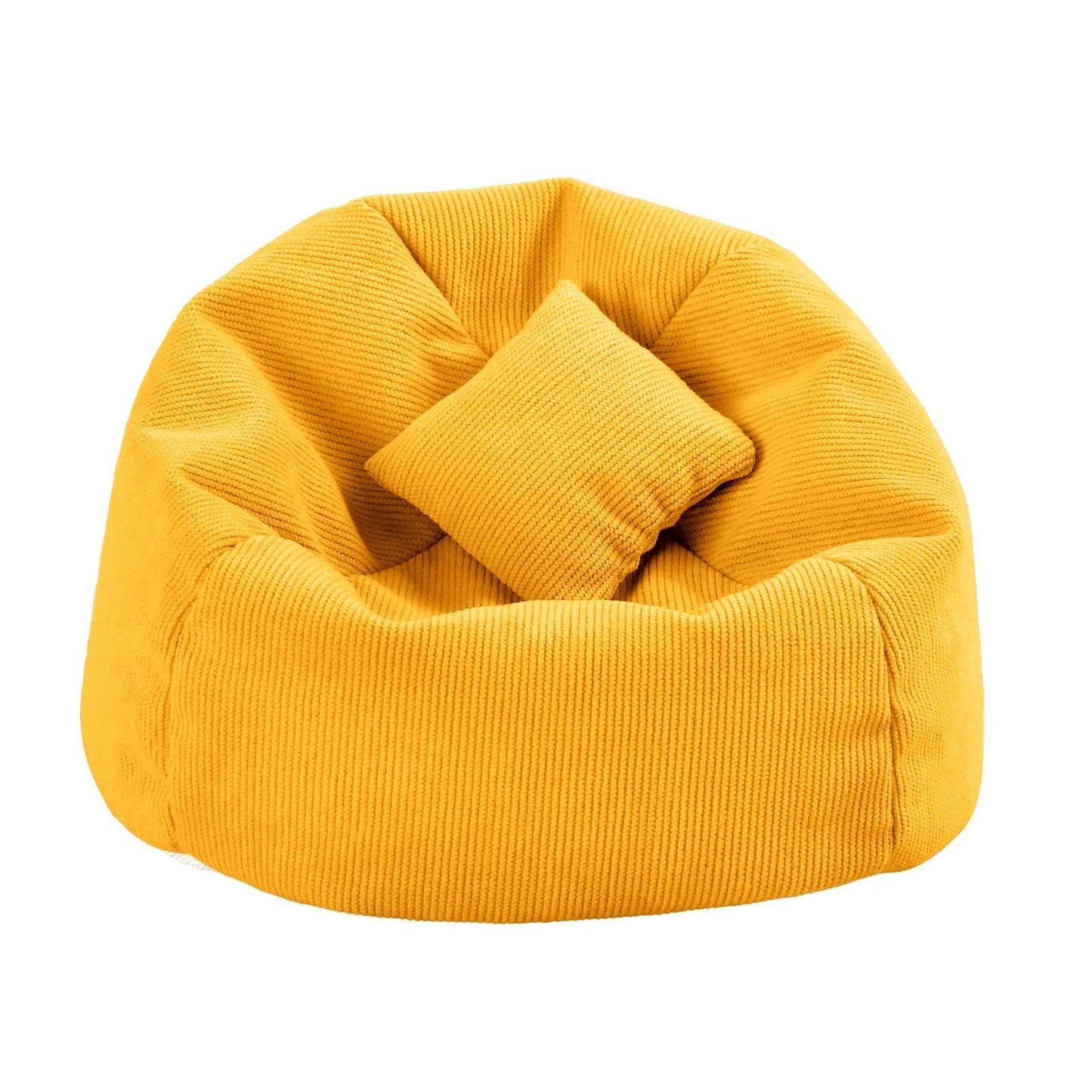 Doll Car Seat Compatible with Labubu  Handmade Bean Bag Chair for 15-17cm Doll  Anti-Slip Bottom  Cute Doll Accessories for Display  Fans&Collectors Gifts  Durable Corduroy Fabric (Yellow)