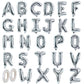 TONIFUL 16 Inch Silver Letter A-Z Balloons,Custom Phrase Mylar Foil Alphabet Letter DIY Personalized Phrase Banner for Birthday 