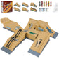 FAYITING Finger Skateboard Park Ramp Set, 6 in 1 Mini Finger Skatepark for Fingerboards, Finer Skateboard Ramps Toys for Finger