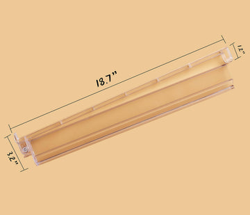 Mose Cafolo Set Of 4 All In One Transparent Mahjong Rack & Pusher Acrylic Mah Jongg Rack Pusher 18'' (Clear)