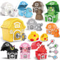Grarain Animal Toys For Toddlers,Little People Farm,30 Piece Farm Animal Toys,10 Farm Animals And 10 Barns,10 Keys,Montessori Co